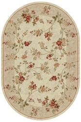 Delta Carpet Covor Oval, 60 x 110 cm, Crem, Lotos 551 (LOTUS-551-100-O-0611) Covor