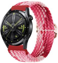 BStrap Elastic Nylon szíj Huawei Watch 3 / 3 Pro, strawberry