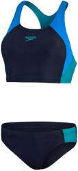 Speedo colourblock splice 2 piece true navy/bondi blue/aquarium xl -