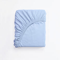 Ourbaby® Cearceaf de bumbac 140x70 cm - albastru deschis