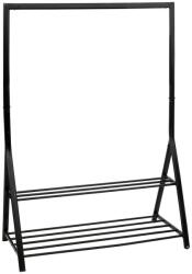 5five Simple Smart Suport Haine Athena, metal, negru, 121 x 56.5 x H 167 cm Raft