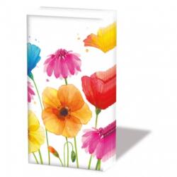 Ambiente Colourful summer flowers papírzsebkendő 10db-os - szep-otthon