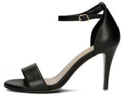 Filippo Sandale dama, Filippo, DS4430-23-BK-Negru, elegant, piele naturala, cu toc, negru (Marime: 39)