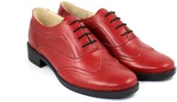 Rovi Design Pantofi dama, casual, din piele naturala - P29ROSU - ellegant