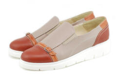 Rovi Design Pantofi dama casual din piele naturala, cu platforme - P103MBEJ - ellegant