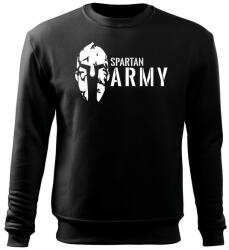 DRAGOWA мъжки суитшърт Spartan Army, черен, 300г/м2 (5273)