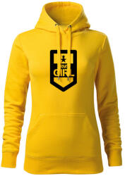 DRAGOWA дамски суитшърт с качулка, Army Girl, жълт, 320г/м2 (5975)