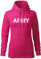 DRAGOWA дамски суитшърт с качулка, Army, розов, 320г/м2 (5908)