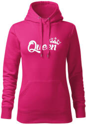 DRAGOWA дамски суитшърт с качулка, Queen, розов, 320г/м2 (5926)
