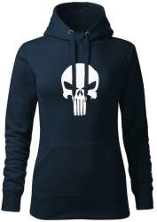 DRAGOWA дамски суитшърт с качулка, Punisher, тъмносин, 320г/м2 (5962)