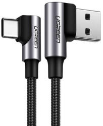 UGREEN Cablu 90 Ugreen Cablu USB - USB Type C Quick Charge 3.0 QC3.0 3 A 0, 5 m gri (US176 20855)