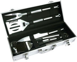 Landmann grillezőkészlet alumínium tokban - 5 db, rozsdamentes acél, (12099)