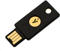 Yubico YubiKey 5 NFC - USB-A, kulcs / token többtényezős hitelesítéssel (NFC, MIFARE), OpenPGP és Smart Card támogatás (2FA) (YubiKey 5 NFC)