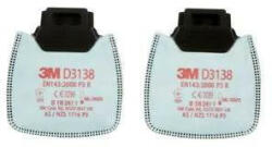 D3138, 3M Secure Click P3R szűrő, szerves füstök/oxigén gázok elleni védelem, ózonvédelem, 2 db-os csomag | F8143/AZ (F8143_AZ)