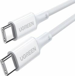UGREEN US557 USB-C apa - USB-C apa Adat és töltő kábel - Fehér (1.5m) (15268)