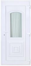 Delta Odera jobbos műanyag bejárati ajtó 100x210 cm, fehér, nagy üveges