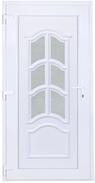 Delta Ipoly balos műanyag bejárati ajtó 100x210 cm, fehér, üvegezett