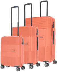 Travelite Waal téglavörös 4 kerekű 3 részes bőrönd szett (76640-87)