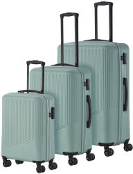 Travelite Bali menta 4 kerekű 3 részes bőrönd szett (72340-81)