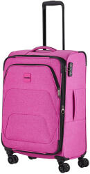 Travelite Adria rózsaszín 4 kerekű bővíthető közepes bőrönd (80248-17)