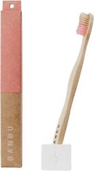 BANBU Bambusz fogkefe - Közepes - Rózsaszín