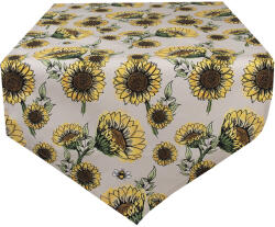 Clayre & Eef Traversa masa bumbac Floarea Soarelui 50x160 cm (SUS65) Fata de masa