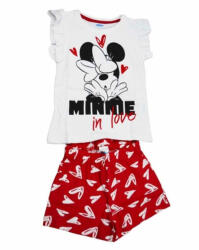 Disney Pijama de Vara pentru Fete , Minnie Mouse, Alb