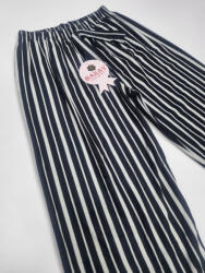 BARAY Pantaloni de pijama negru cu alb