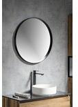 SAPHO NOTION NT700 kerek keretes tükör 70cm Matt fekete