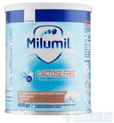 Milumil Lactose free laktózmentes tápszer 0+ hó 400 g