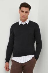 North Sails gyapjúkeverék pulóver könnyű, férfi, fekete - fekete XXL