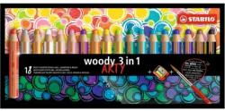 STABILO Woody 3 in 1 ARTY színes ceruza 18 db (880/18-1-20)
