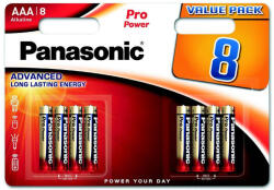Panasonic alkáli elemek - Pro Power AAA 4 4F 1, 5V csomag - 8db (3998,00)