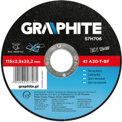GRAPHITE 115 mm 57H706 Disc de taiere