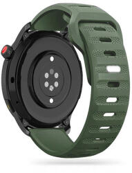 Samsung Galaxy Watch 4 / 5 / 5 Pro / 6 szilikon 20 mm-es sport szíj - Tech-Protect IconBand Line Watch Band - 40/42/43/44/45/46/47 mm - army green