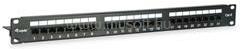 EQUIP Patch panel - 135425 (24 port, Cat6, árnyékolatlan, fekete) (EQUIP_135425) (EQUIP_135425)