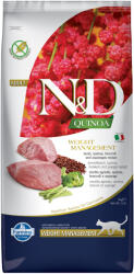 N&D Quinoa Cat 5kg Farmina N&D Adult Quinoa Weight Management bárány, quinoa, brokkoli & spárga száraz macskatáp