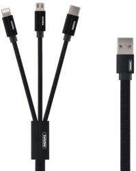 REMAX Cablu de Date Remax USB 3in1 Kerolla, 2m Negru (31052)