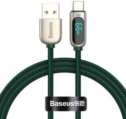 Baseus Cablu de Date Baseus Display USB to Type-C, 66W, 1m (Verde) (23543)