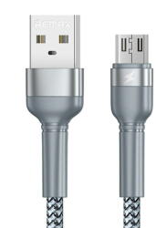 REMAX Cablu de Date Remax USB Micro Jany Alloy, 1m, 2.4A (silver) (31061)