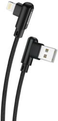 Foneng Cablu de Date Foneng Angled USB for Lightning X70, 3A, 1m Negru (29937)