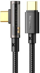 Mcdodo Cablu de Date Mcdodo USB to USB-C Prism 90 degree CA-3401, 100W, 1.8m Negru (28830)
