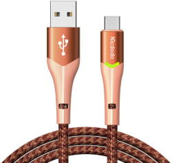 Mctoto Cablu de Date Mctoto USB to USB-C Magnificence CA-7962 LED , 1m (Portocaliu) (26484)