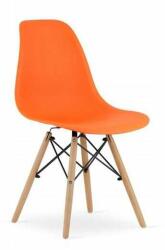 ARTOOL Skandináv stílusú szék, Artool, Osaka, PP, fa, narancssárga és na (ART-3608_1)