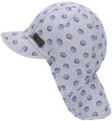 Sterntaler Детска лятна шапка с платка с UV 50+ защита Sterntaler - С котвички, 47 cm, 9-12 месеца, сива (1612344-518) - ozone