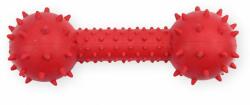 PET NOVA TPR jucărie căței - ganteră roșie cu clopoței, 14cm