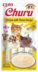 Inaba Foods Inaba Churu Piure de pui cu brânză pentru pisici 4 x 14 g