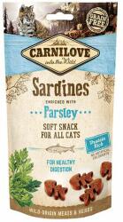 BRIT Carnilove Cat Semi Moist Snack Sardine îmbogățite cu patrunjel 50 g