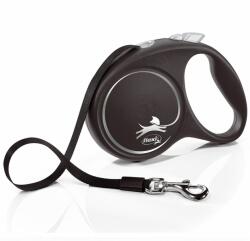 flexi Lesă Flexi Black Design lesă L pentru câini de până la 50kg, bandă de 5m- negru