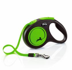 flexi Flexi NEON lesă M până la 25kg, 5m curea - verde